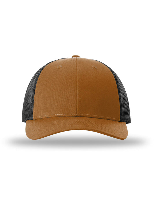 Unisex Low Pro Trucker Cap - 115 - Caramel/Black