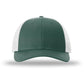 Unisex Low Pro Trucker Cap - 115 - Dark Green Heather/Light Grey
