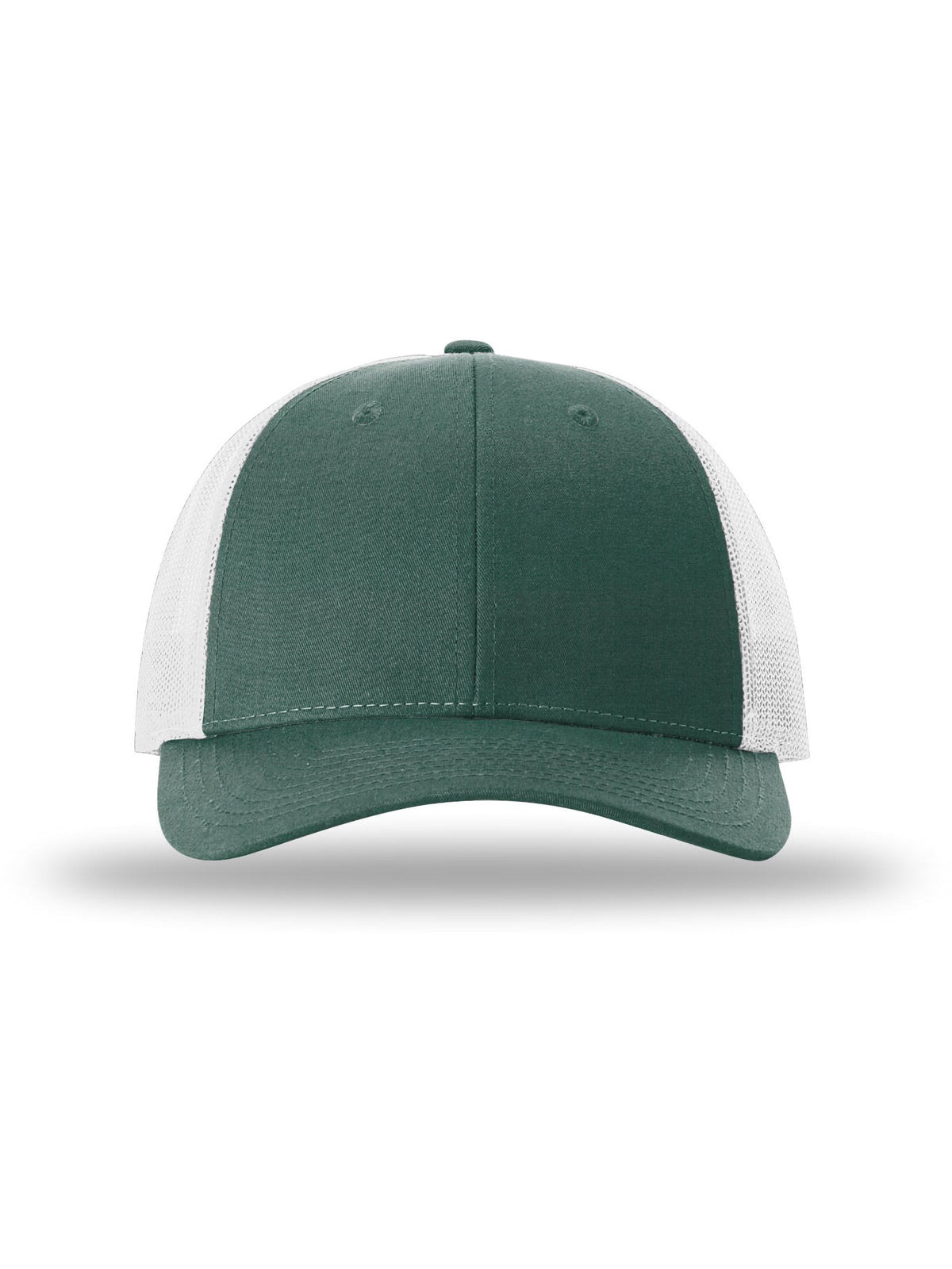 Unisex Low Pro Trucker Cap - 115 - Dark Green Heather/Light Grey