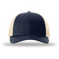 Unisex Low Pro Trucker Cap - 115 - Navy/Khaki