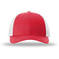 Unisex Low Pro Trucker Cap - 115 - Red Heather/Light Grey