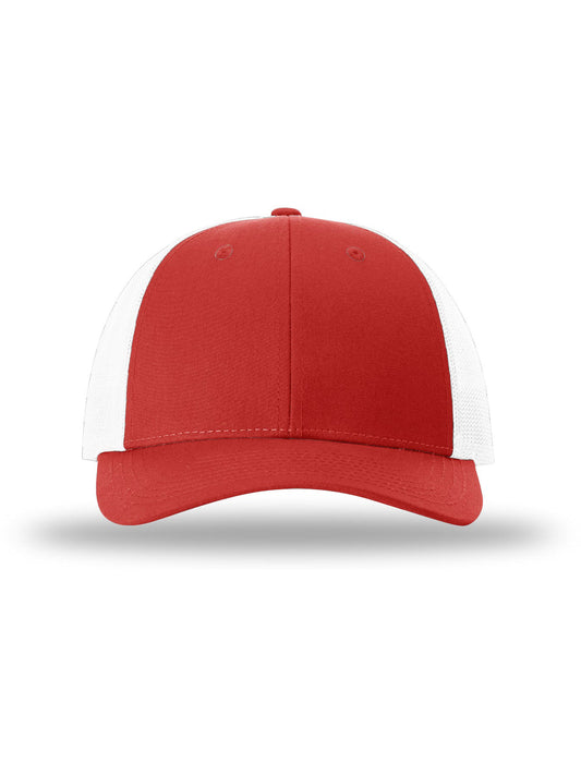 Unisex Low Pro Trucker Cap - 115 - Red/White