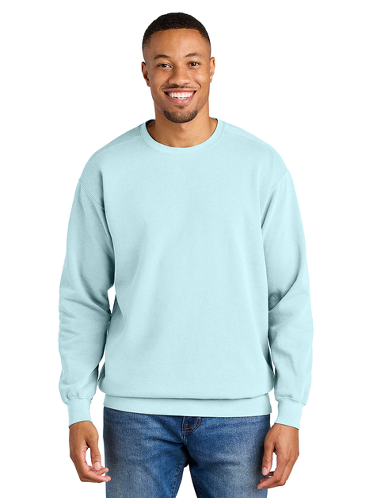Men's Pocketless Crewneck Sweatshirt - 1566 - Chambray
