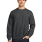 Men's Pocketless Crewneck Sweatshirt - 18000 - Fan Charcoal Heather