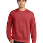 Men's Pocketless Crewneck Sweatshirt - 18000 - Heather Scarlet Red