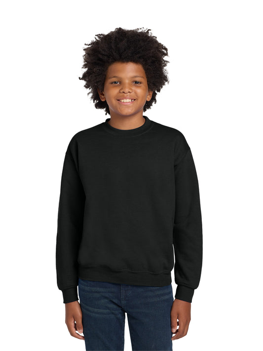 Youth Heavy Blend Crewneck Sweatshirt - 18000B - Black