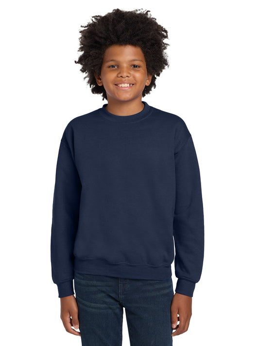 Youth Heavy Blend Crewneck Sweatshirt - 18000B - Navy