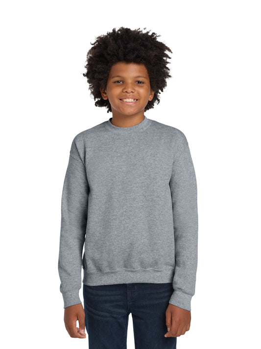 Youth Heavy Blend Crewneck Sweatshirt - 18000B - Sport Grey