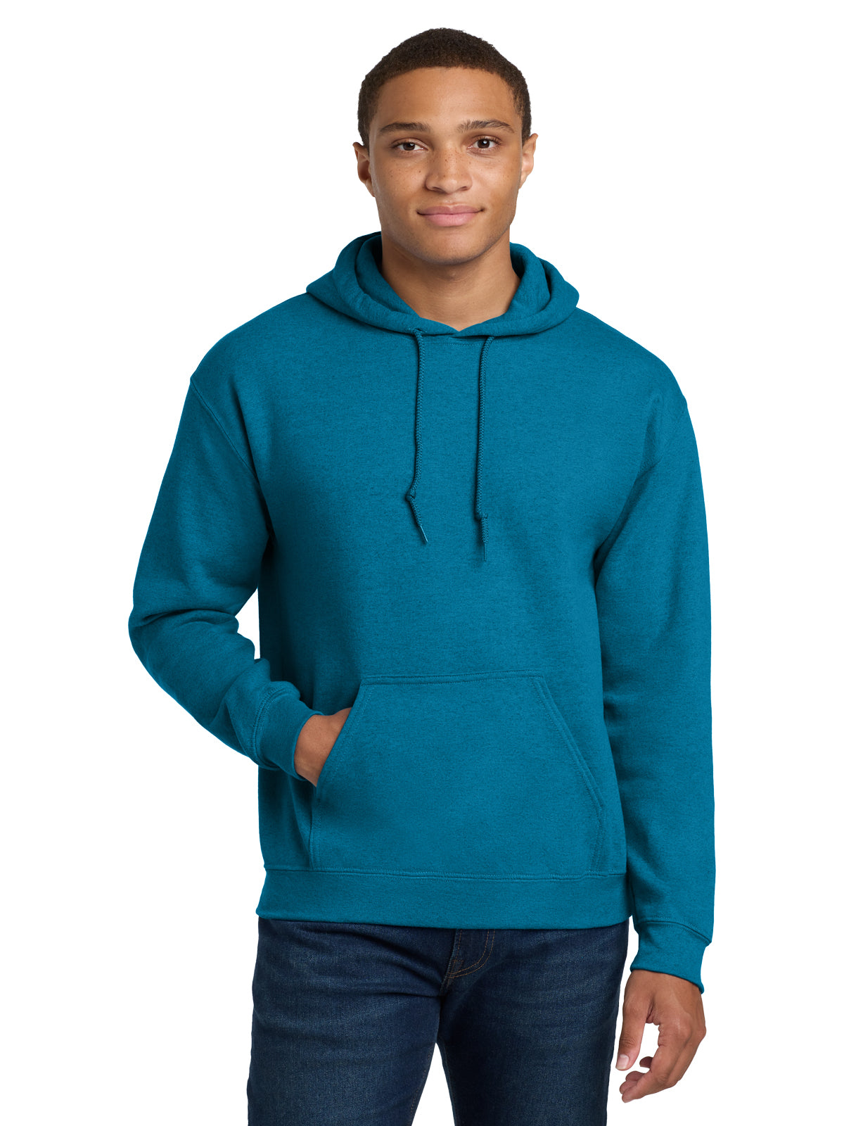 Men's 1-Pocket Heavy Blend Hooded Sweatshirt - 18500 - Antique Sapphire