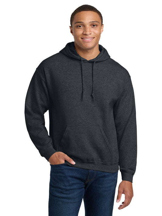 Men's 1-Pocket Heavy Blend Hooded Sweatshirt - 18500 - Dark Heather
