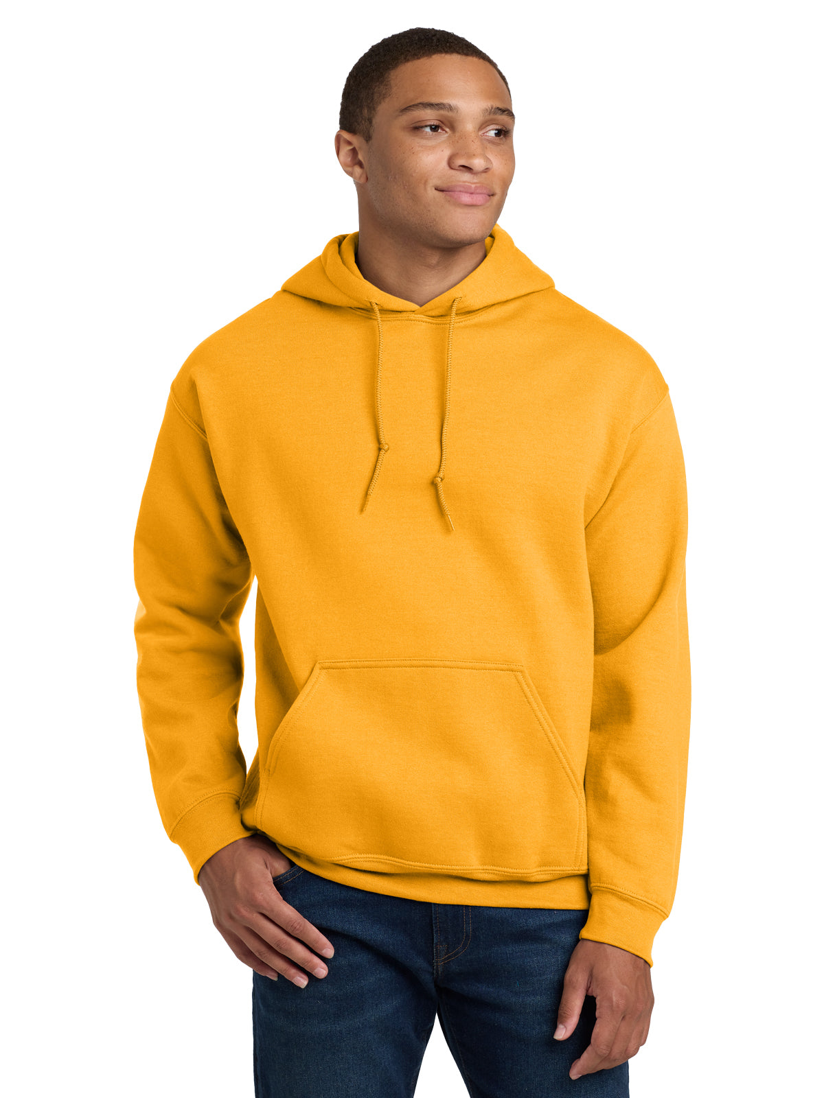 Men's 1-Pocket Heavy Blend Hooded Sweatshirt - 18500 - Gold