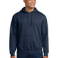 Men's 1-Pocket Heavy Blend Hooded Sweatshirt - 18500 - Heather Dark Navy