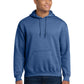 Men's 1-Pocket Heavy Blend Hooded Sweatshirt - 18500 - Heather Deep Royal