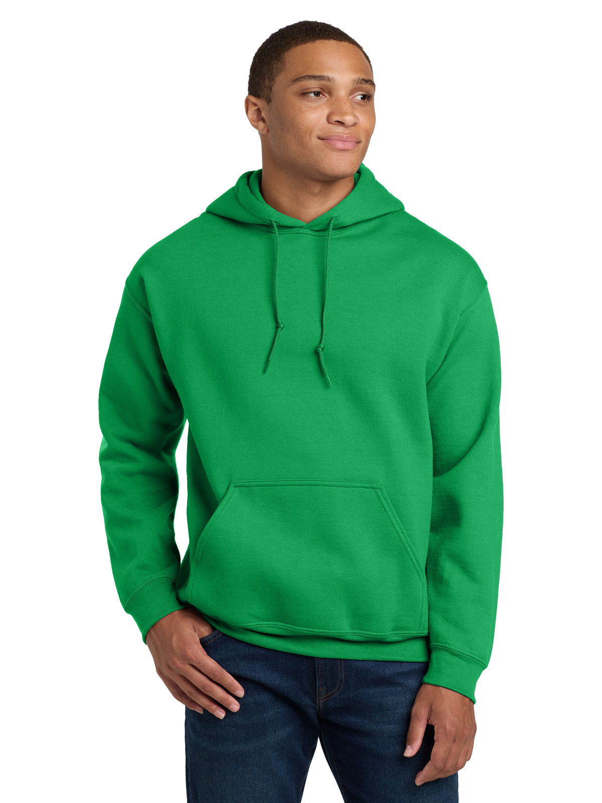 Men's 1-Pocket Heavy Blend Hooded Sweatshirt - 18500 - Irish Green