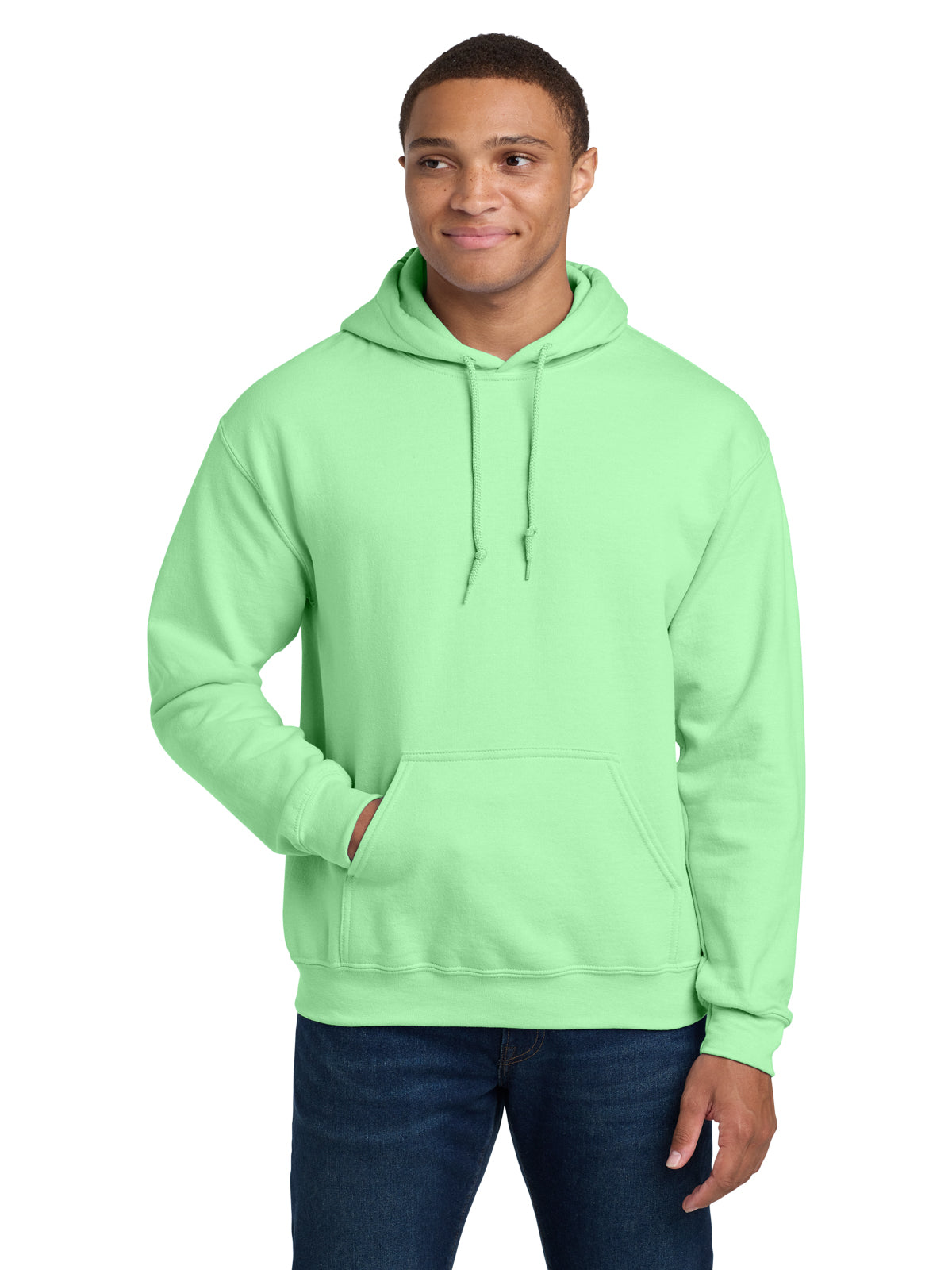 Men's 1-Pocket Heavy Blend Hooded Sweatshirt - 18500 - Mint Green