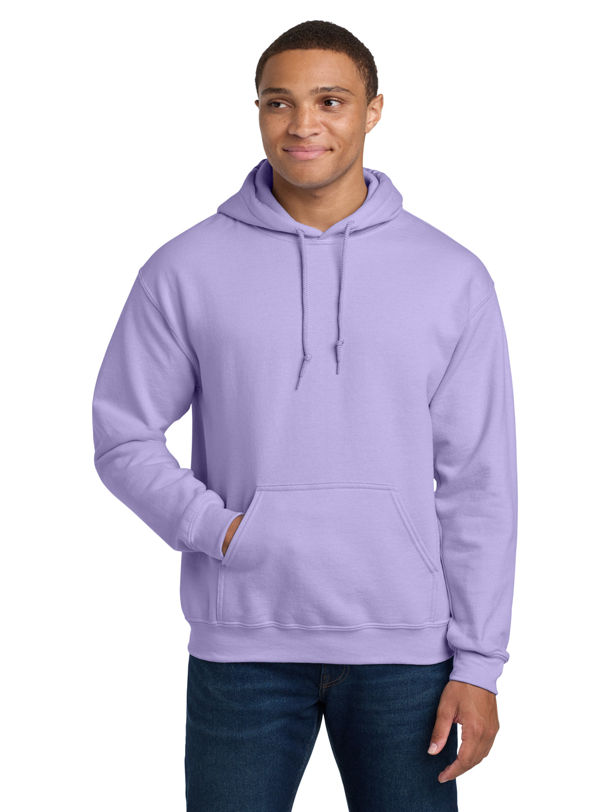 Men's 1-Pocket Heavy Blend Hooded Sweatshirt - 18500 - Orchid
