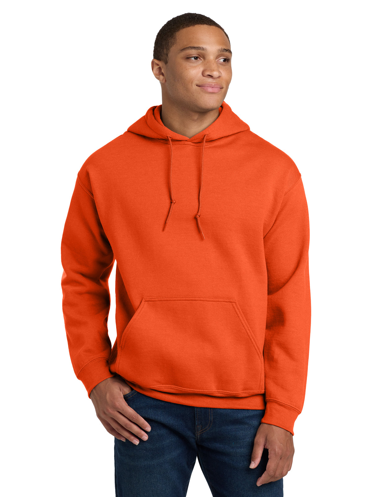 Men's 1-Pocket Heavy Blend Hooded Sweatshirt - 18500 - Orange