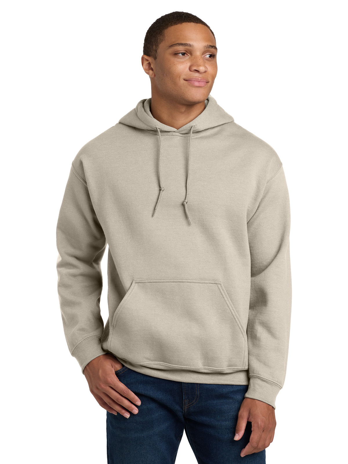Men's 1-Pocket Heavy Blend Hooded Sweatshirt - 18500 - Sand