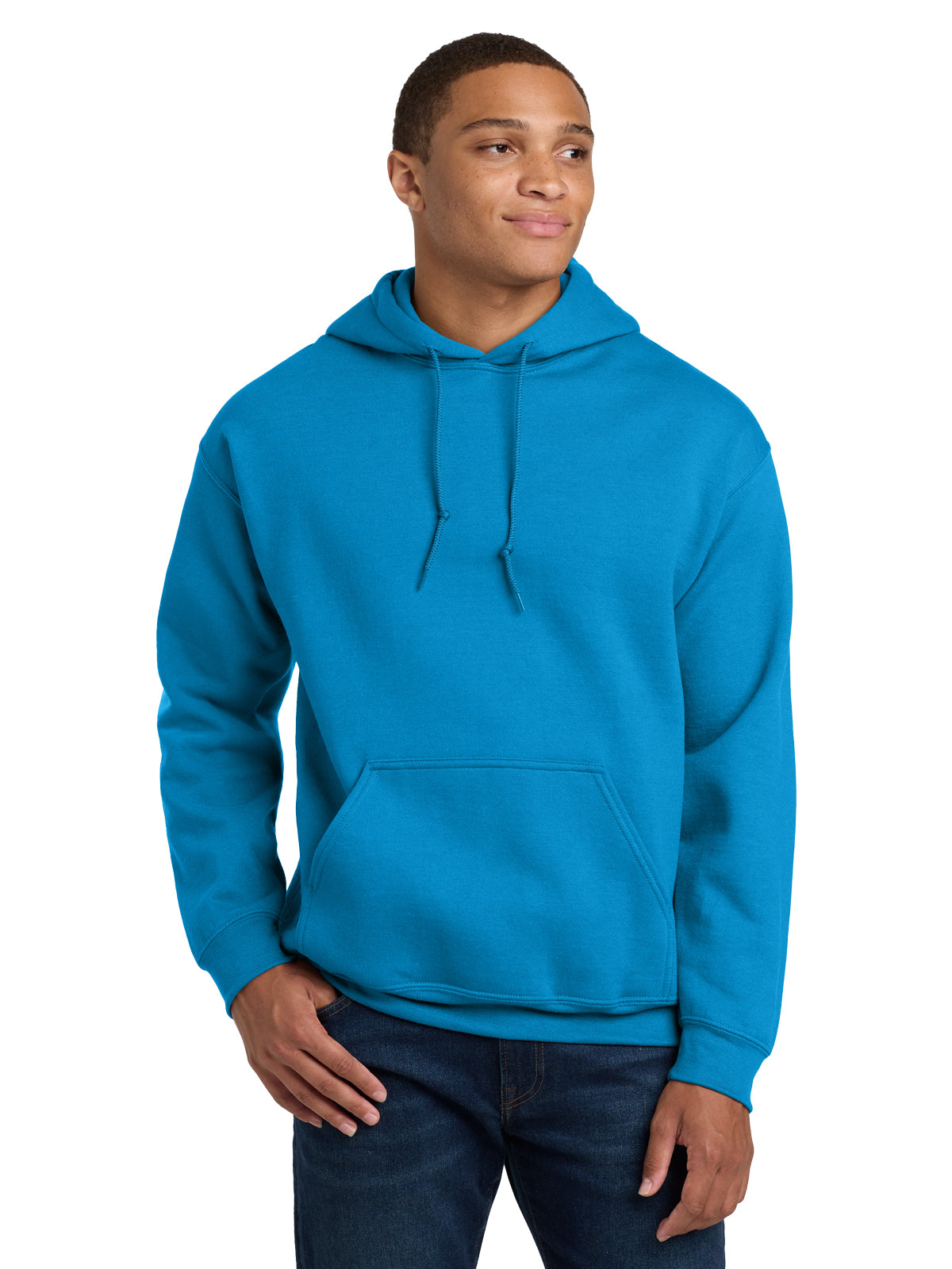 Men's 1-Pocket Heavy Blend Hooded Sweatshirt - 18500 - Sapphire
