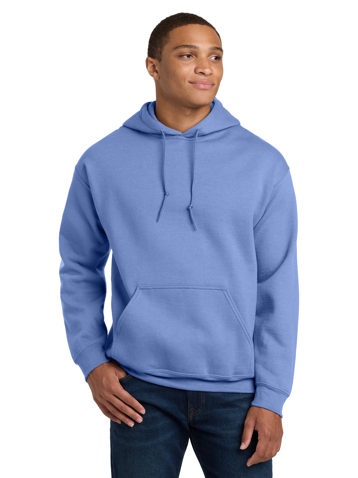 Men's 1-Pocket Heavy Blend Hooded Sweatshirt - 18500 - Violet