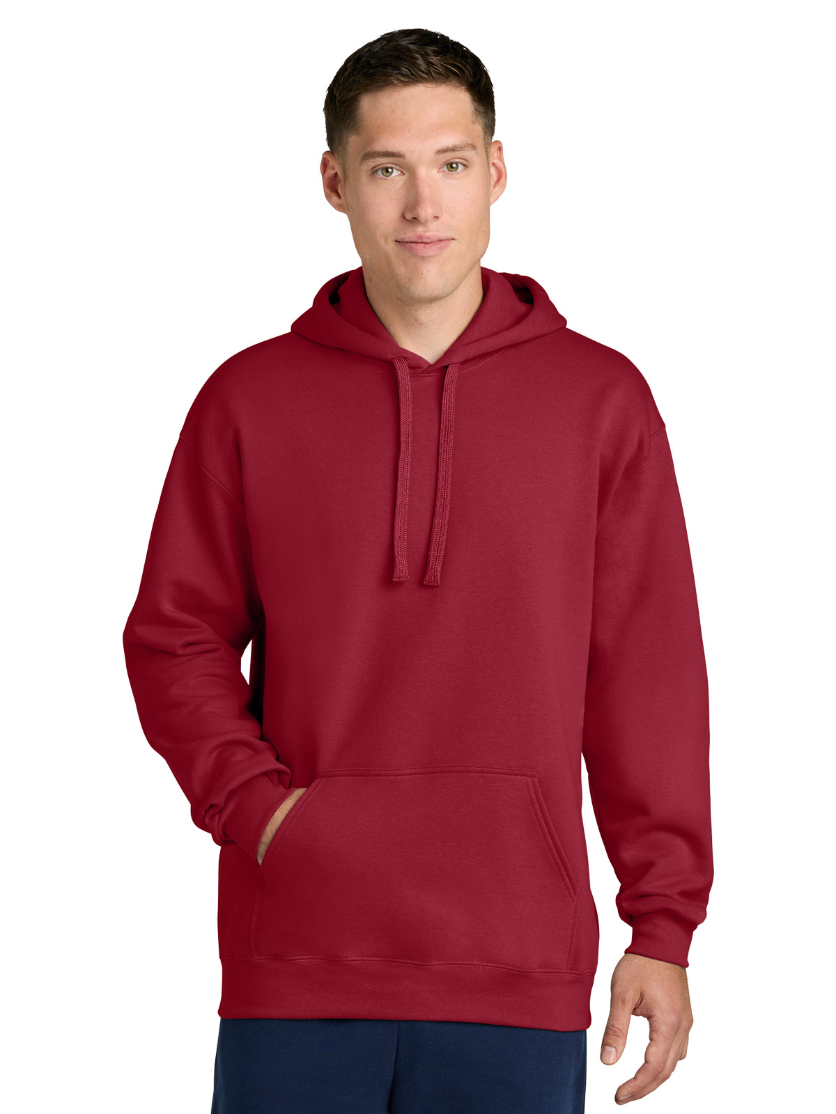 Men's 1-Pocket Maxweight Hooded Sweatshirt - 19500 - Cherry Red