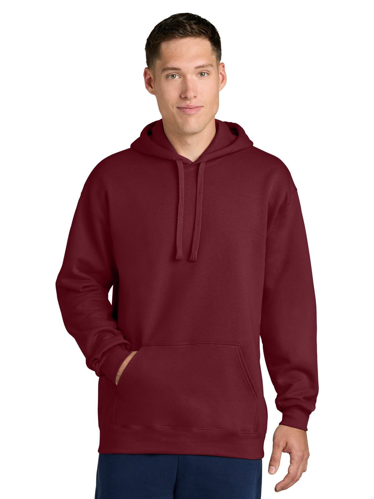 Men's 1-Pocket Maxweight Hooded Sweatshirt - 19500 - Garnet