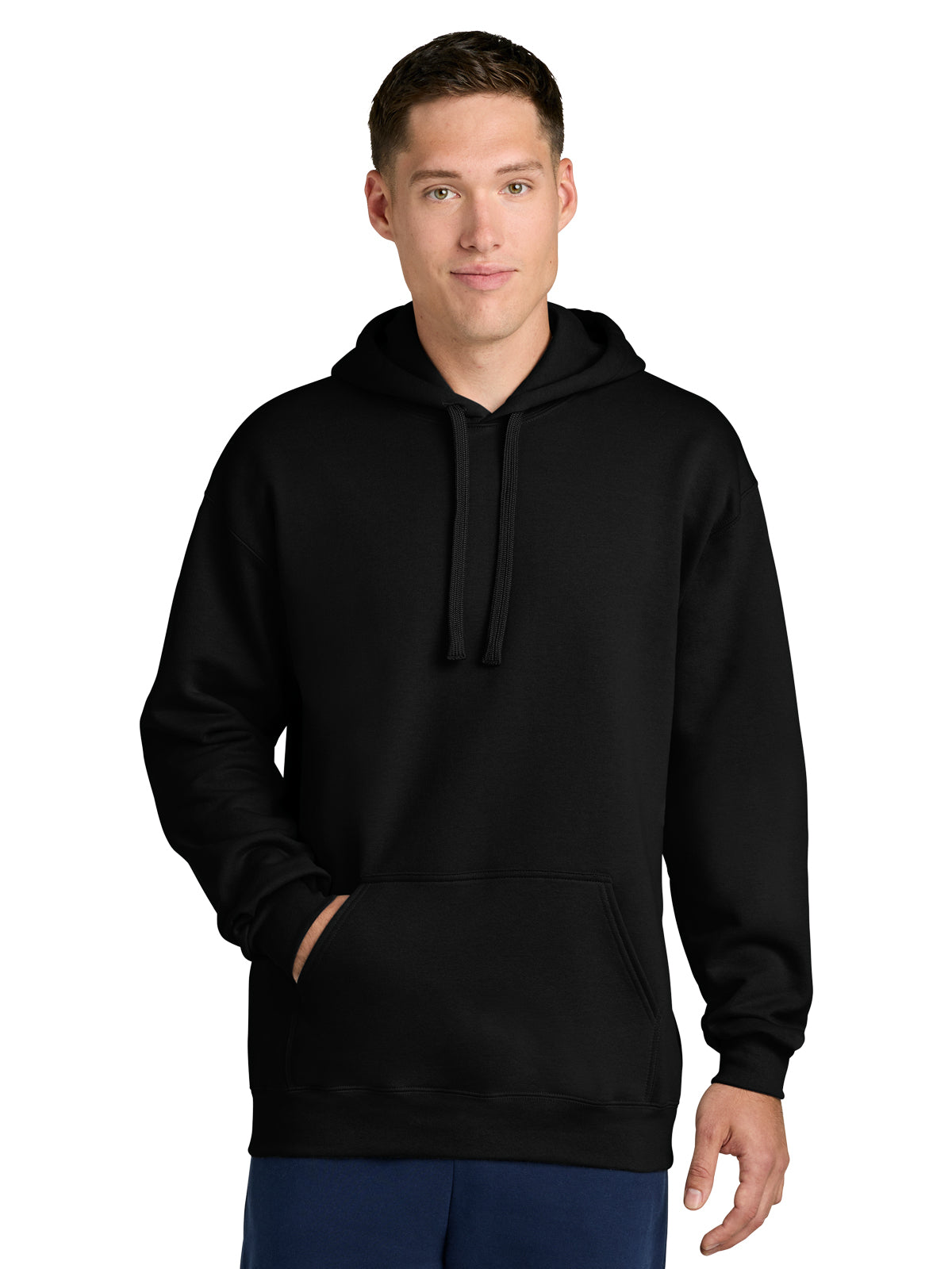 Men's 1-Pocket Maxweight Hooded Sweatshirt - 19500 - Pitch Black