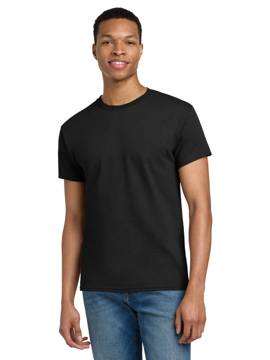Men's Pocketless 100% US Cotton T-Shirt - 2000T - Black