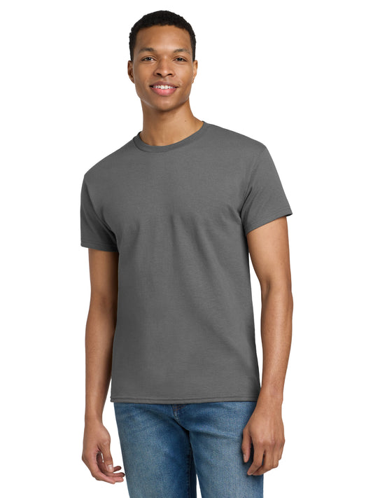 Men's Pocketless 100% US Cotton T-Shirt - 2000T - Charcoal