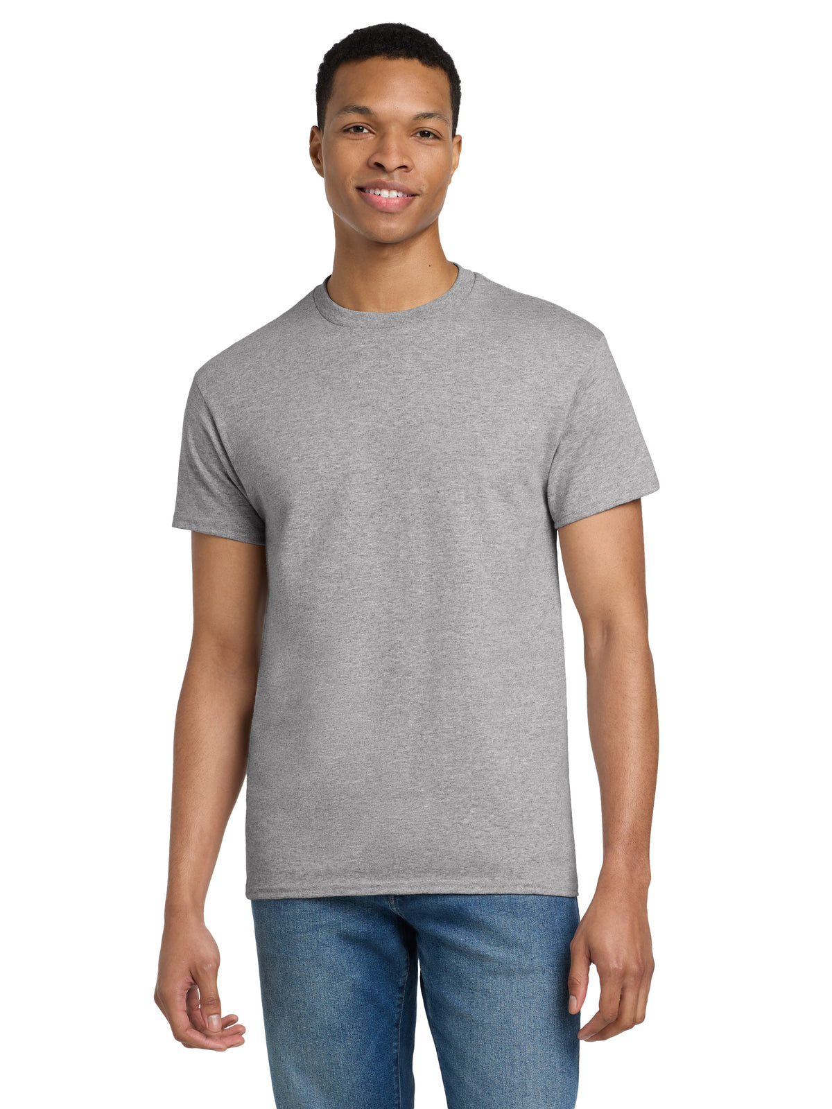 Men's Pocketless 100% US Cotton T-Shirt - 2000T - Sport Grey
