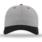 Unisex Pro Twill Snapback Cap - 212 - Grey/ Grey/ Black