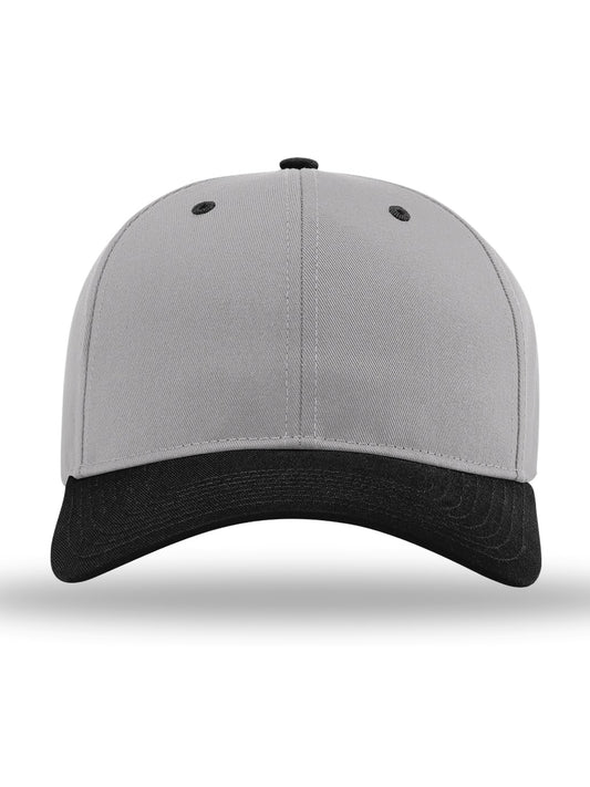 Unisex Pro Twill Snapback Cap - 212 - Grey/ Grey/ Black
