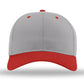 Unisex Pro Twill Snapback Cap - 212 - Grey/ Grey/ Red