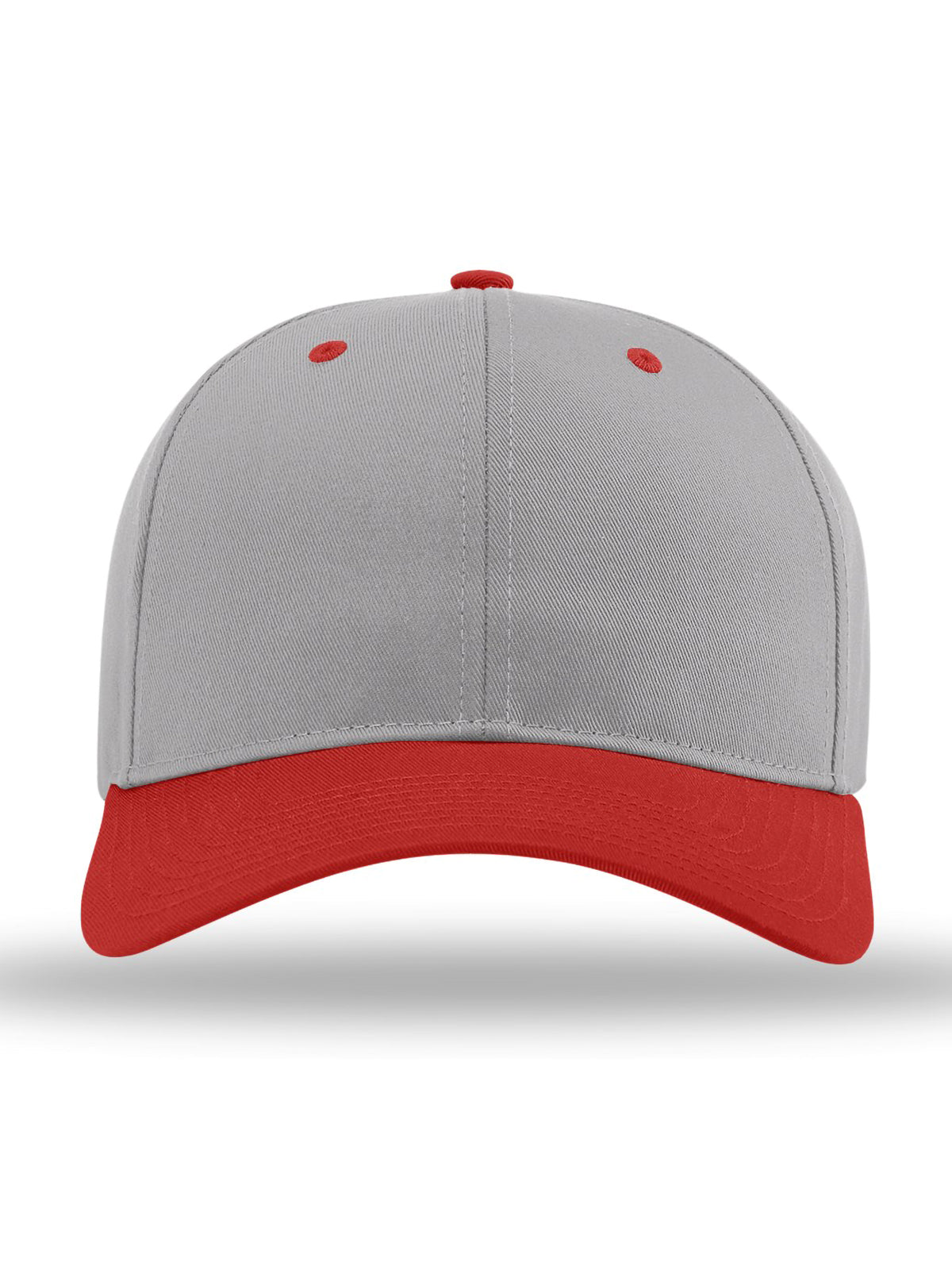 Unisex Pro Twill Snapback Cap - 212 - Grey/ Grey/ Red