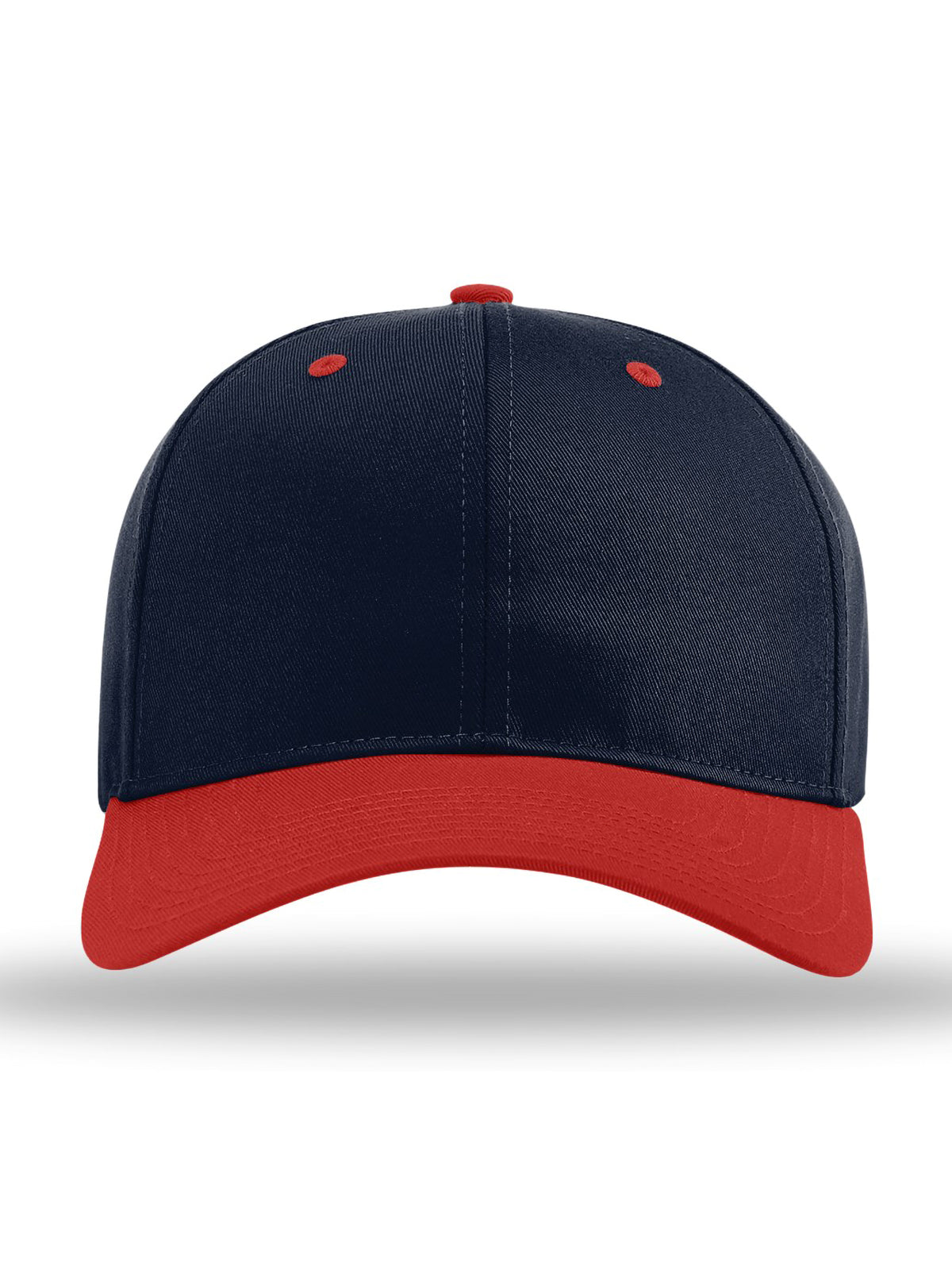 Unisex Pro Twill Snapback Cap - 212 - Navy/ Navy/ Red