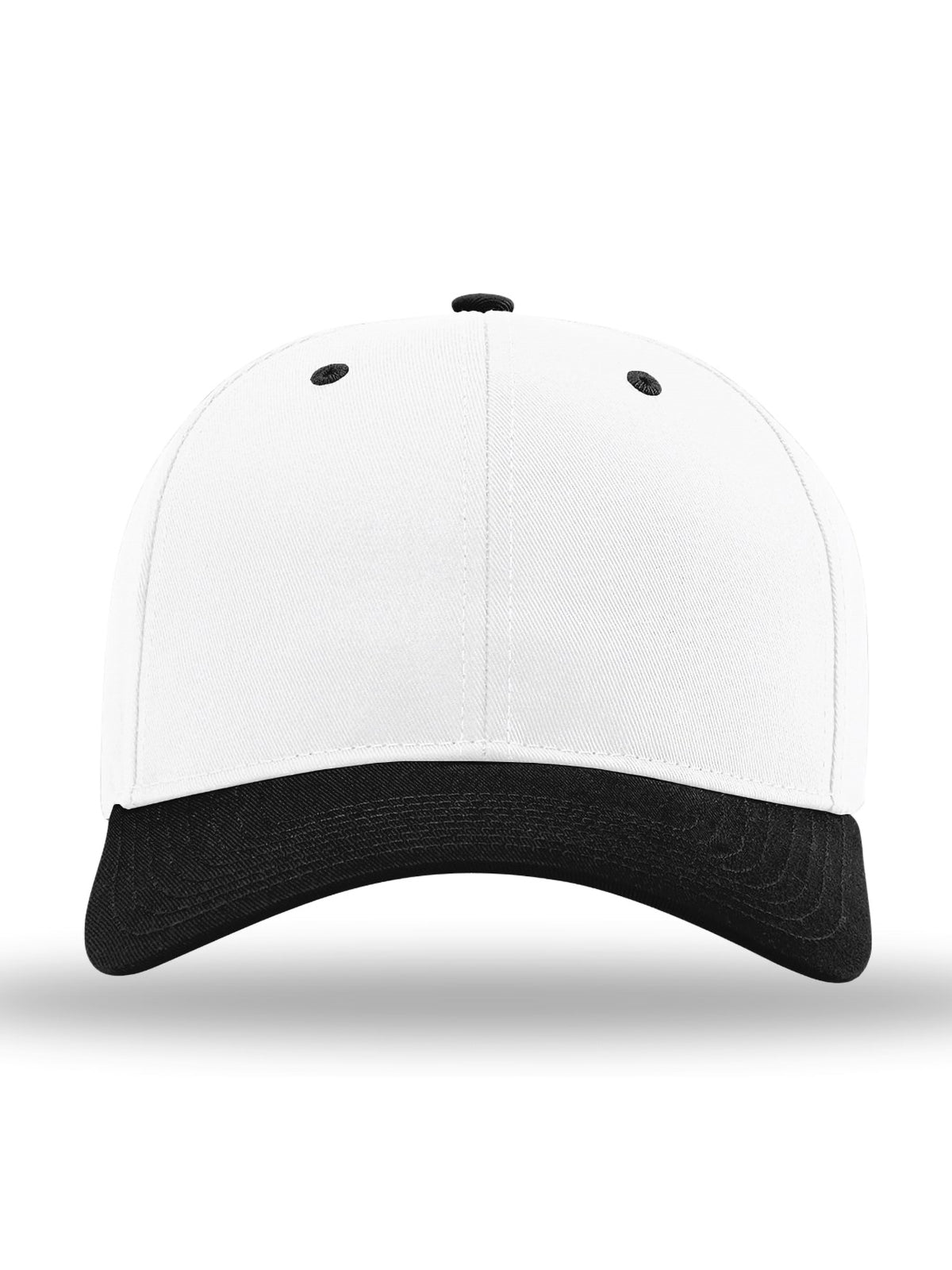 Unisex Pro Twill Snapback Cap - 212 - White/ White/ Black