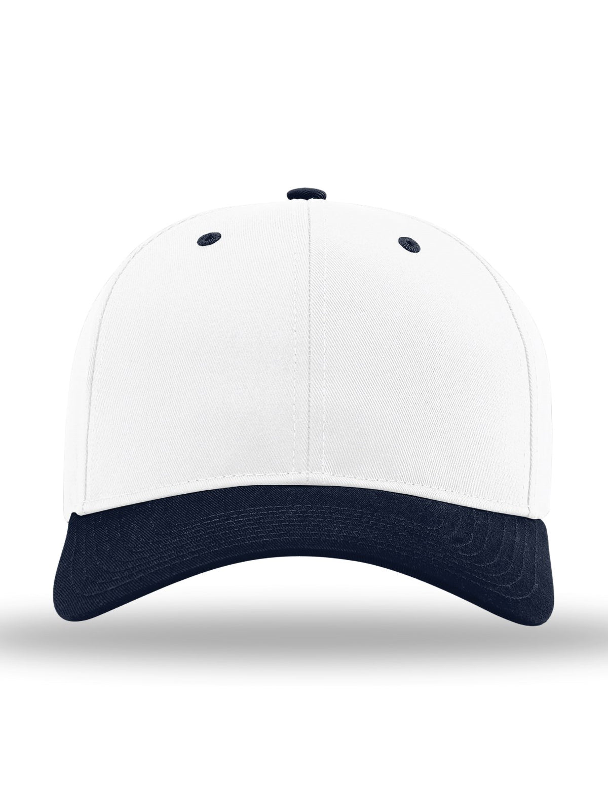 Unisex Pro Twill Snapback Cap - 212 - White/ White/ Navy