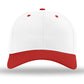 Unisex Pro Twill Snapback Cap - 212 - White/ White/ Red