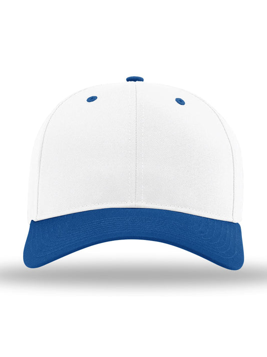Unisex Pro Twill Snapback Cap - 212 - White/ White/ Royal