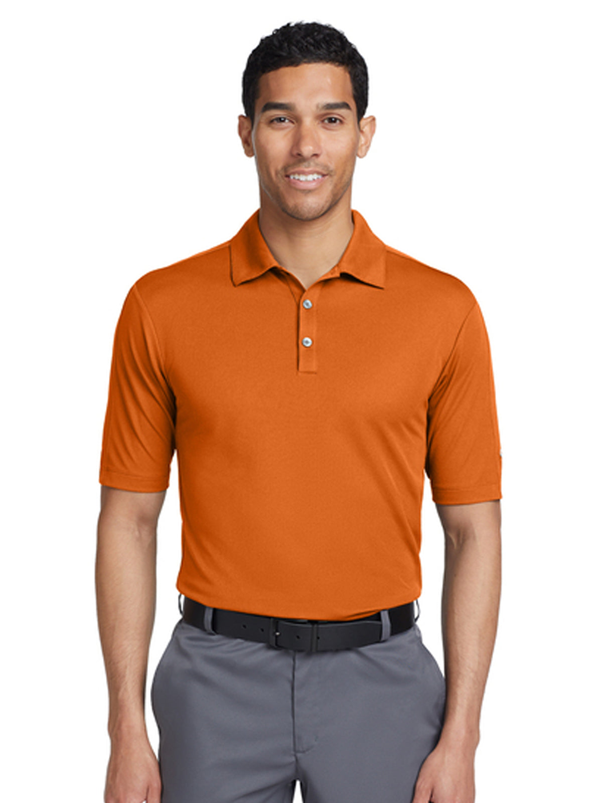 Men's Pocketless Dri-FIT Polo - 266998 - Solar Orange