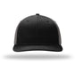 Unisex Solid Twill Trucker Cap - 312 - Black/ Charcoal