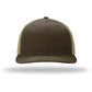 Unisex Solid Twill Trucker Cap - 312 - Brown/ Khaki