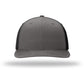 Unisex Solid Twill Trucker Cap - 312 - Charcoal/ Black