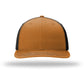 Unisex Solid Twill Trucker Cap - 312 - Caramel/ Black