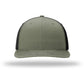Unisex Solid Twill Trucker Cap - 312 - Loden/ Black