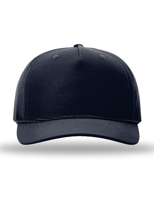 Unisex Laser Perf Performance Rope Cap - 355 - Navy/ Midnight Navy Grey Blue