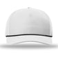 Unisex Laser Perf Performance Rope Cap - 355 - Silver/ Black Silver