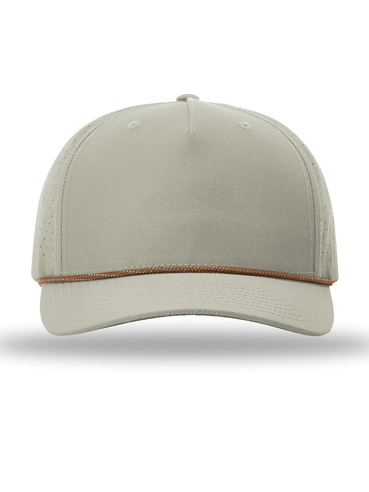 Unisex Laser Perf Performance Rope Cap - 355 - Trenchcoat/ Russet Grey