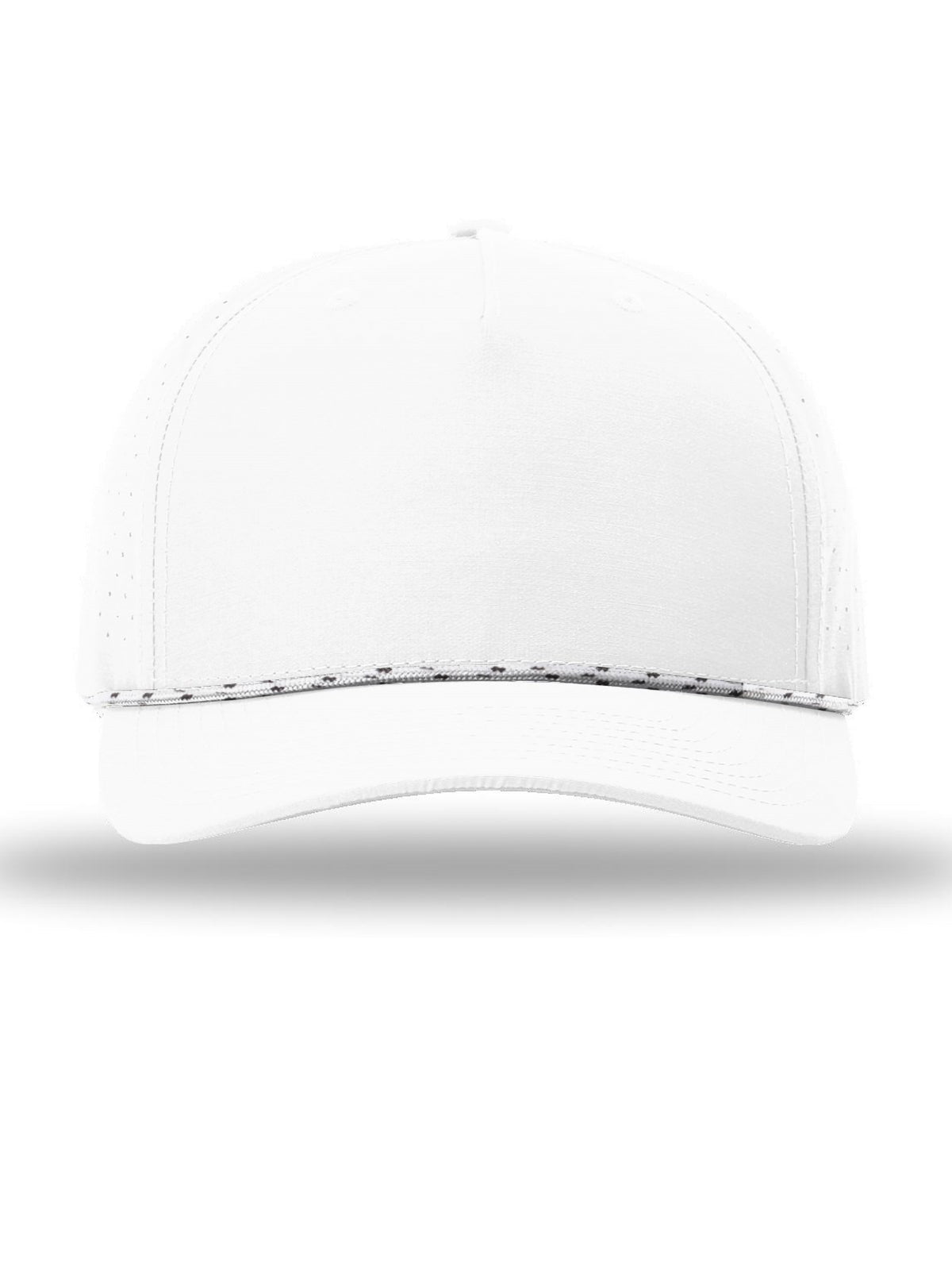 Unisex Laser Perf Performance Rope Cap - 355 - White/ White Black