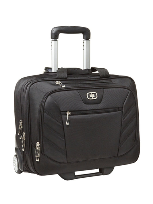 6-Pocket Lucin Wheeled Briefcase - 417018 - Black